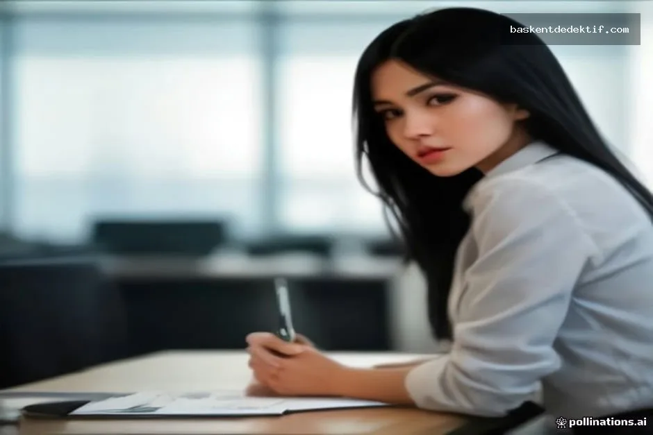 Modern ofiste dosyaları inceleyen Amasya Dedektiflik Bürosu uzmanı
