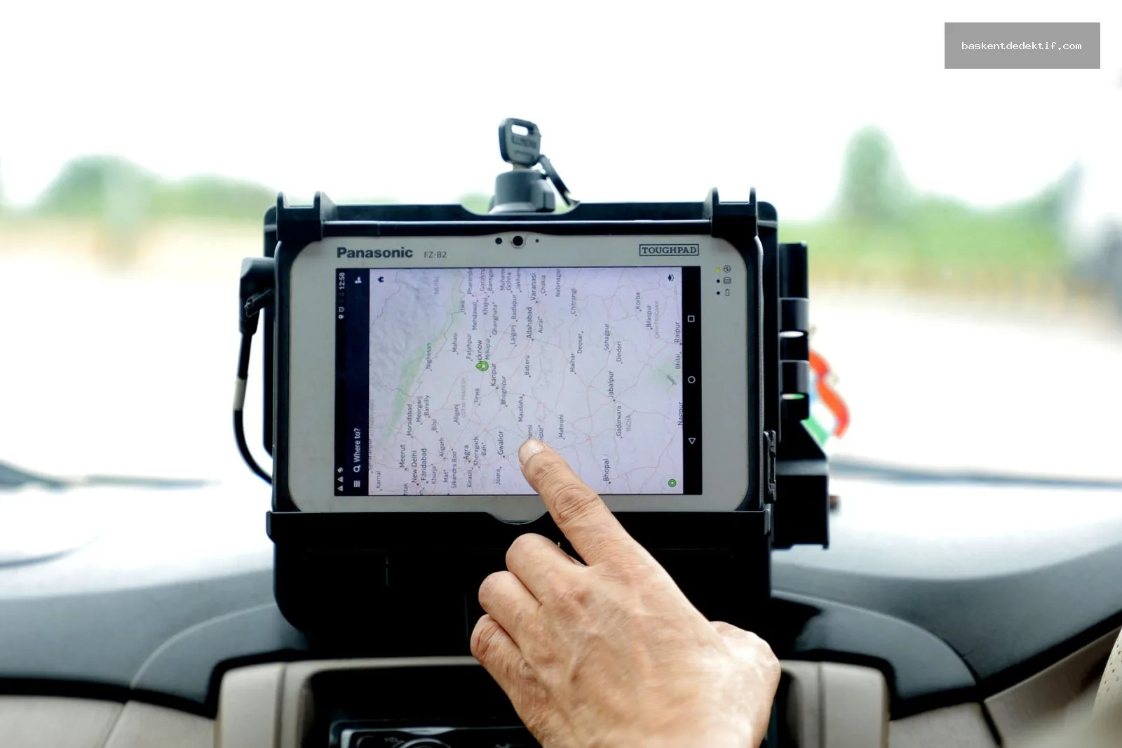 Antakya Eş Takibi için GPS takibi tablet ekranı