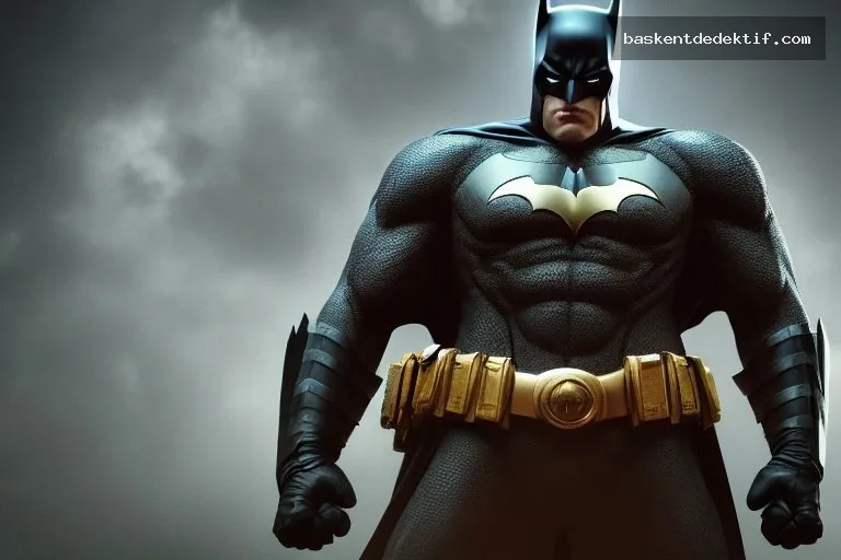 Batman Dedektif’in gizemli ve detaylı suç tespit haritası arka planında duran profesyonel
