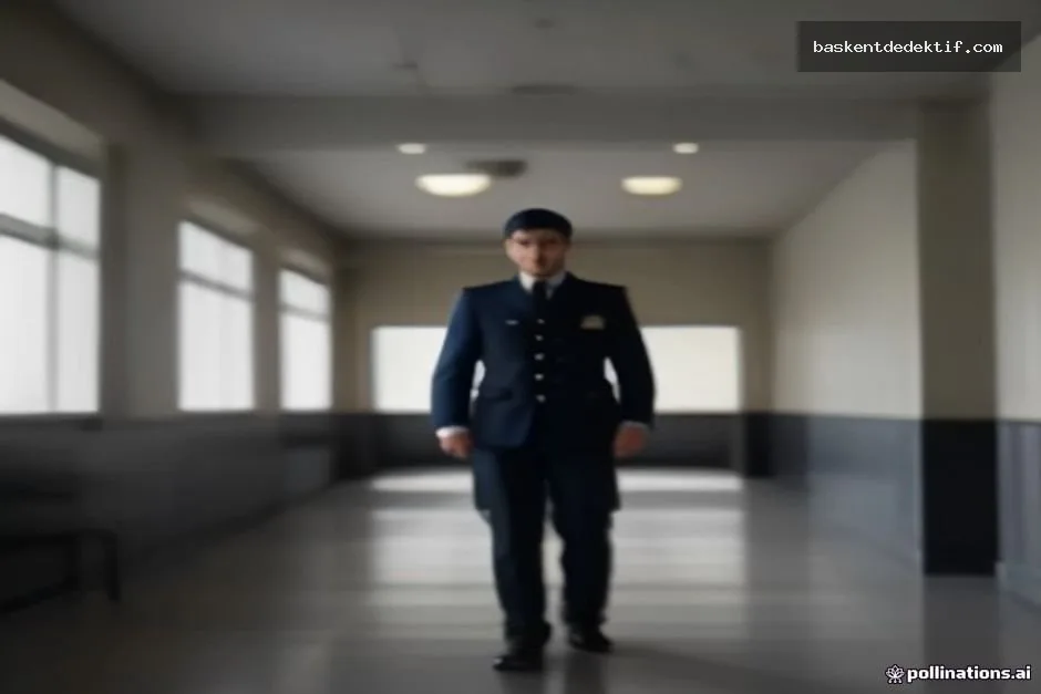 Dedektif Bayburt Bayburt polis dedektifi modern polis stasyonunda duran profesyonel fotoğraf