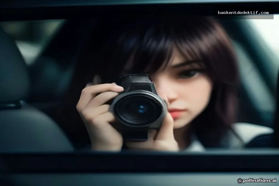 Bayrampaşa İstanbul Dedektif Çalışmalarında Ticari ve Bireysel Saha Yönetimi 2 Araç içinden telefoto lensle gizlice Bayrampaşa eş takibi yapan dedektif