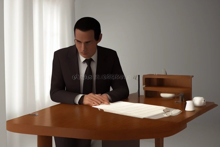 Aksaray dedektifi suçu araştırırken belgeleri inceleyen profesyonel bir adam