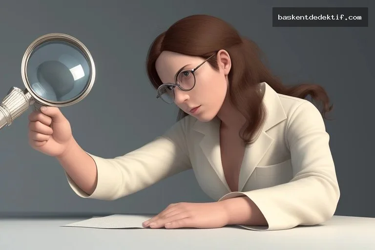 Dedektif Detektif bir suç tespitinde detaylı inceleme yapıyor