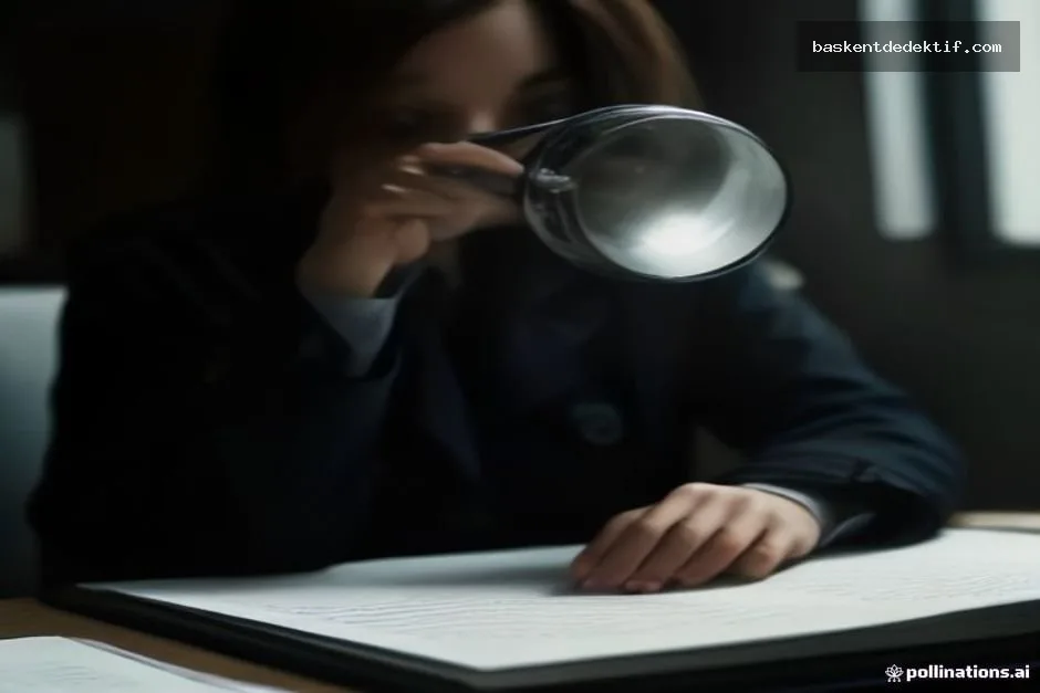 Bursa Özel Dedektif ile Güvenilir ve Profesyonel Araştırma Çözümleri 2 Profesyonel bir dedektif Bursa'da belgeleri inceleyen derin bir ofiste çalışırken