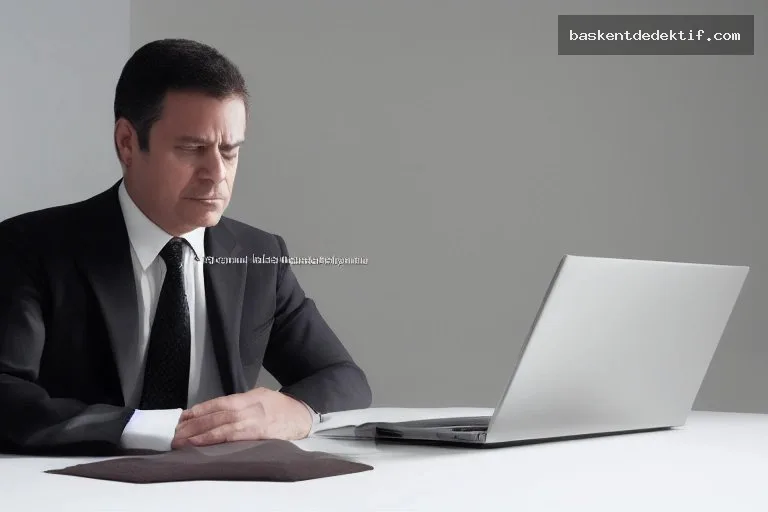 Çankırı Profesyonel Dedektif ofiste laptop analiz ediyor