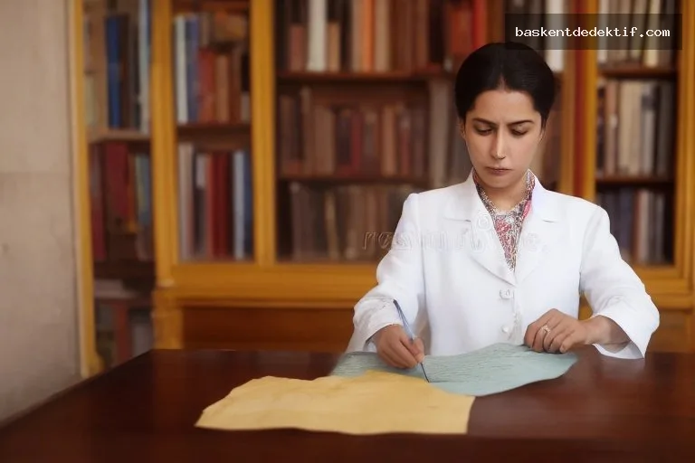 Dedektif Çankırı, geleneksel kıyafetli araştırma, eski kütüphane