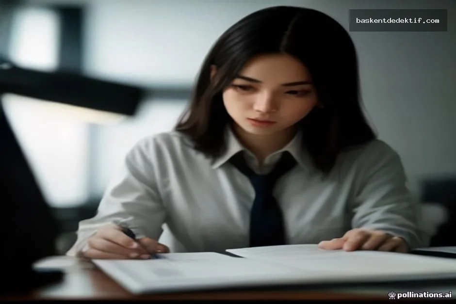 Çorum Özel Dedektif: Profesyonel Çözümlerle Şehrin Gizemlerini Aydınlatın 2 Modern ofisinde çalışan profesyonel Çorum Dedektif belgeleri inceliyor