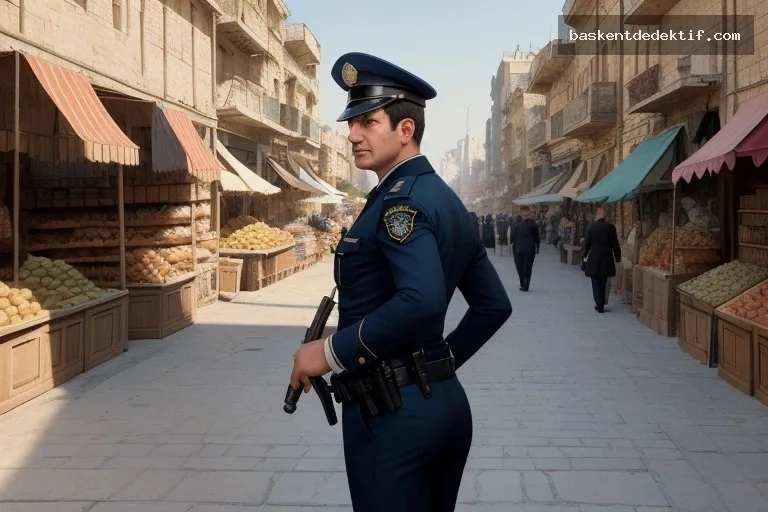 Gaziantep merkez dedektif, şehrin sakinlerini koruyan serbest bir polis memuru Gaziantep pazarı