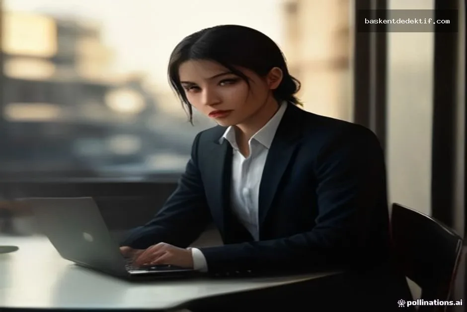 Gaziantep’te Güvenli ve Etik Yöntemlerle Sırlarınızı Keşfedin: Gaziantep Özel Dedektif Hizmetleri 3 Gaziantep’te modern bir dedektif, kafe masasında laptop incelerken şehir merkezi pazarın yoğun