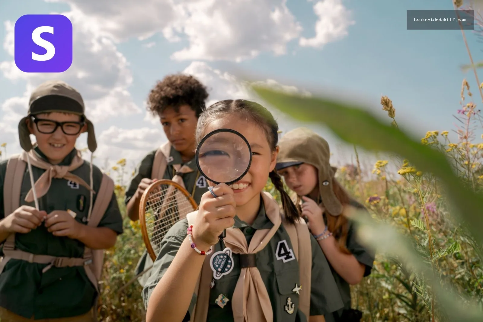 Gümüşhane doğasında keşif yapan çocuklar ve Dedektif Gümüşhane