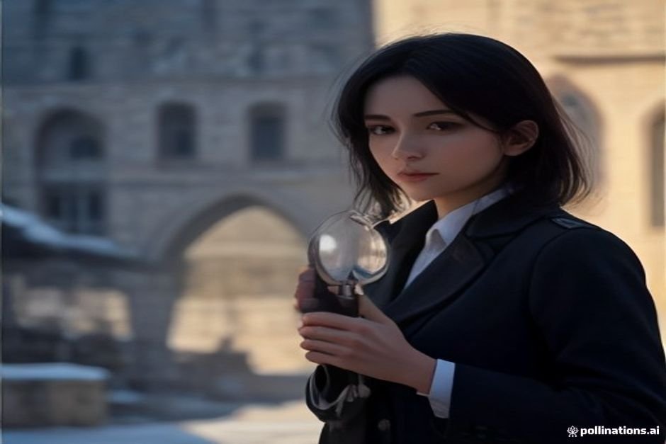 Gümüşhane’de Sessiz Gerçekleri Açığa Çıkaran **Dedektif Gizemleri**: Şehirde Kimin Sırlarını Keşfedin? 4 Gümüşhane Dedektif, kaleye karşı büyüteç tutuyor
