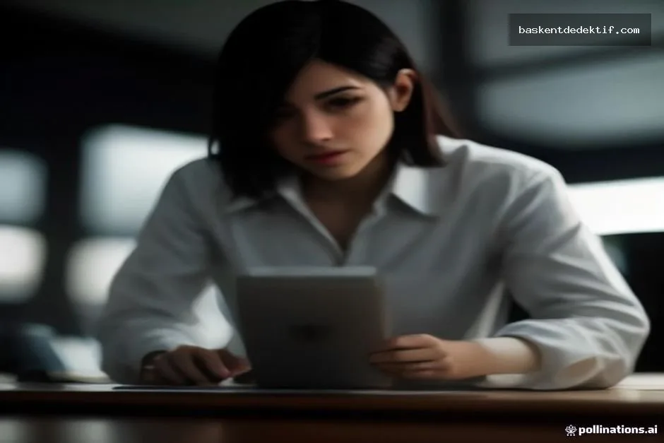 Karabük Dedektif Hizmetleri ile Gerçeklerin Peşinde Profesyonel Çözümler 2 Loş bir ofiste laptop ve belgelerle çalışan Karabük özel dedektif