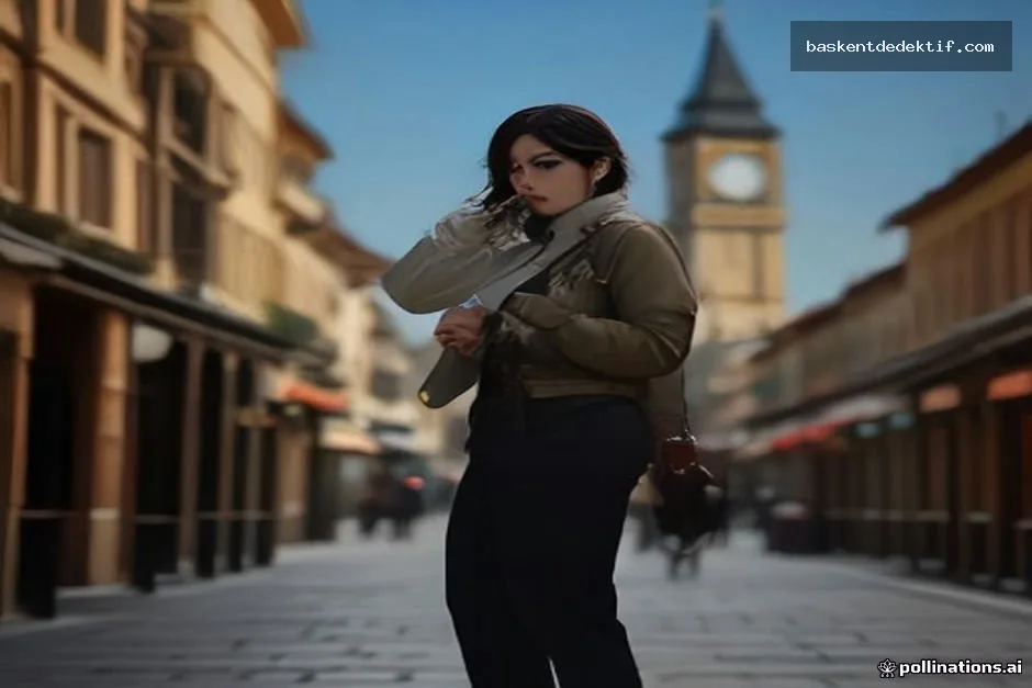 Kırşehir Merkez Dedektif tarihi saat kulesi yanında ipuçlarını inceliyor