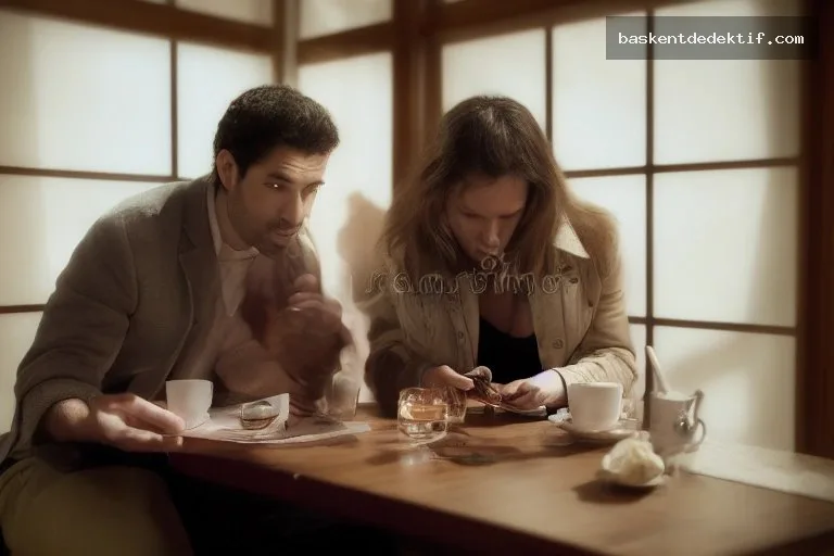 Siirt Pervari dedektifi bir kafe ortamında kanlı belgeleri inceleyen detektif