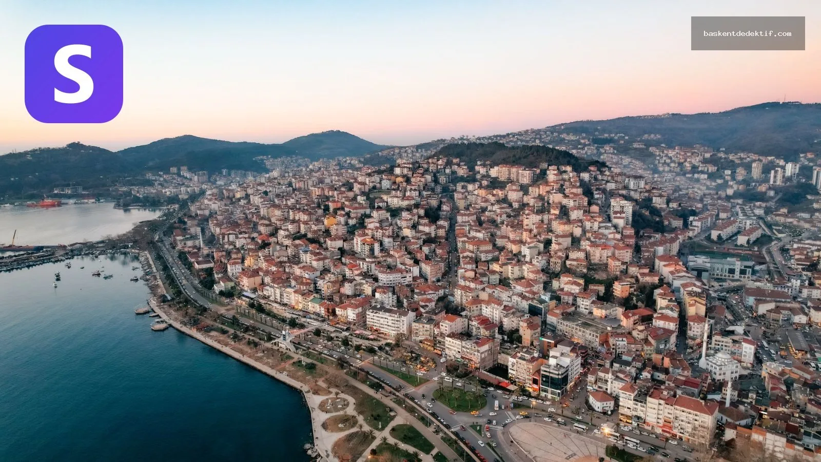 Zonguldak Dedektif iş kazası araştırmasında Ereğli manzarasını inceliyor